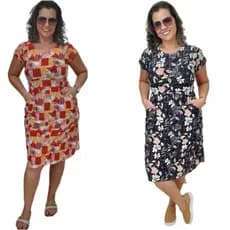Kit de 2 Vestidos De Ligante Com Bolso