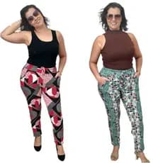 Kit De 2 Calças De Liganete Confortável