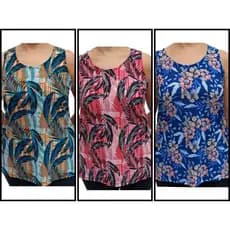 KIT DE 3 Blusas De Liganete Feminina plus size sem manga