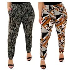 KIT DE 2 Calças com Bolso De Liganete Altamente Confortável