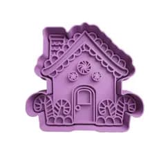 Cortador de Biscoito para Confeitaria e Artesanato Casa de Natal com Doces CT12245