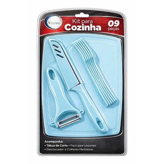 kit para cozinha nove peças, utensílios para cozinha