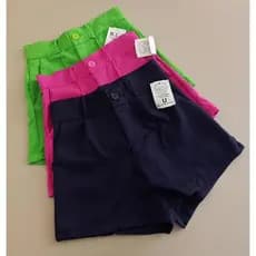 shorts Alfaiataria Feminina Social Cintura Alta Short social Short de pano para mulher do PP AO GG