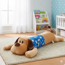 Xuxão Travesseiro Corpo Cachorro Pelúcia Dormir Confortável Antialérgico Presentes Abraço