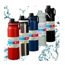 Garrafinha Térmica 800ml, garrafa para academia e treino, Quente e Frio Isolamento Térmico Com Alça