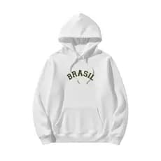 Moletom Canguru do Brasil Unissex | Blusa do Brasil Torcedor Masculino e Feminino com Capuz