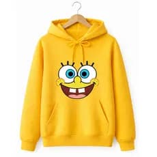 Moletom Canguru Estampada Personagem Festa Bob Esponja Fundo Do Mar Infantil E Adulto