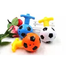 Kit 12 Pião Bola Musical Luminoso Com Luz e Som Lançador Automático em Formato de Bola