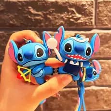 Chaveiros Stitch Fofo Chaveiro 3D Emborrachado Colecionável Envio Sortidos