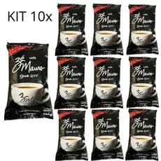 Kit 10 Café Em Pó Torrado E Moído Zé Mauro Tradicional 500g