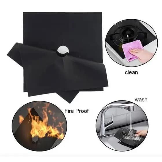 Kit 4 Protetores Proteção Forra Fogão Anti Aderente Reutilizável