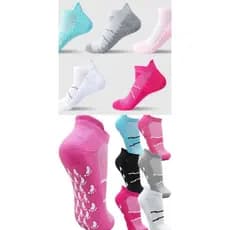 KIT6E 12  PARES Meias Esportivas De Algodão Antiderrapantes