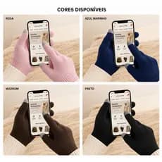 LUVA TOUCH DE LÃ QUENTINHA – USE O CELULAR NO FRIO SEM TIRAR AS LUVAS!