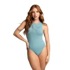 Body Maio Feminino Liso Decote Costas Sem Bojo Alça Larga Praia
