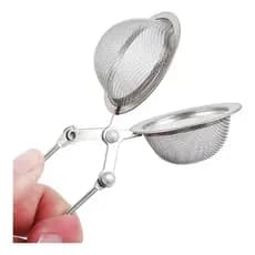 Kit 2 Infusores De Chá Inox Coador Peneira Ervas Com Cabo Infusor Promoção