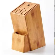 Organizador de Facas Cepo Bambu Anti Fungos Suporte Tesouras Faqueiro Porta-faca de cozinha PROMOÇÃO
