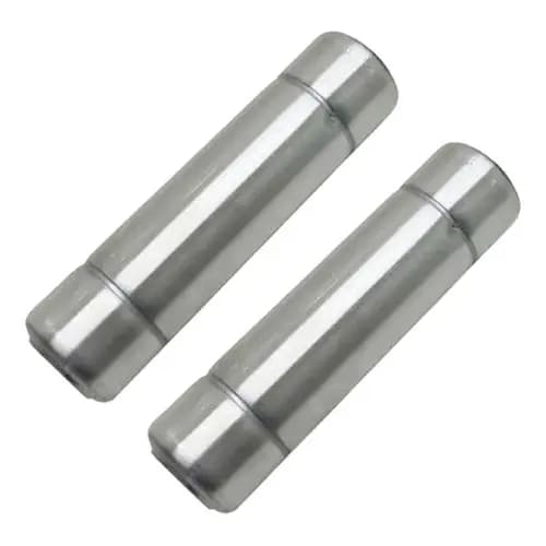 2 Cabos Madeira Revestida Em Aluminio Para Espetos E Grelhas