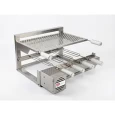 Brasa Grill Grelha Flutuante 60cm Largura com Painel Removível