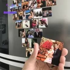 12 fotos imã Uv. Total, não desbota, fotos para vida toda 7 cm