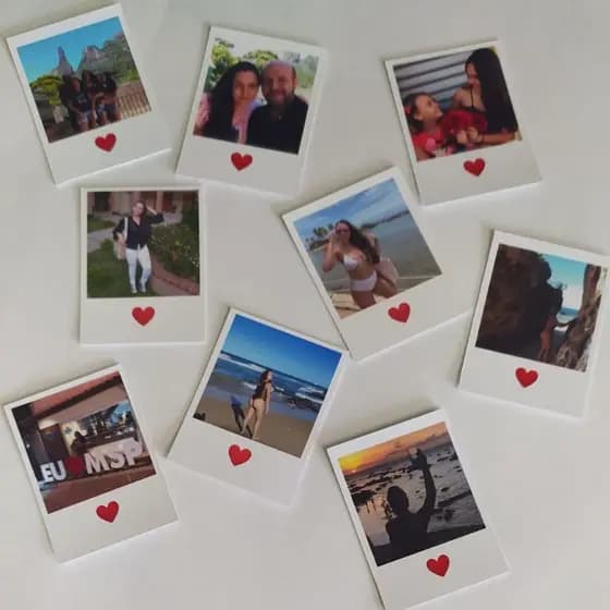 50 mini fotos talmente personalizada - alta resolução - fotos para vida toda cabe no celular