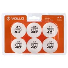 Bola de Tênis de Mesa Ping-Pong 2 Estrelas 6 Unidades Vollo