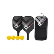 Kit Pickleball Performance 2 Raquetes 4 Bolas e Bolsa Vollo