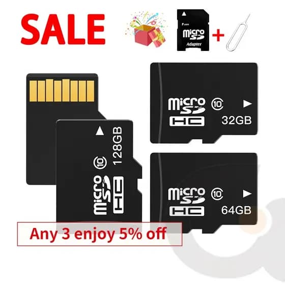 Cartão De Memória Sd Card Classe 10 1GB 2GB 4GB 8GB 16GB 32GB 64GB 128GB 256GB 512GB 1TB Cartão SD