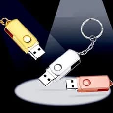 Unidade Flash 1GB 2GB 4GB 8 GB 16 32 64GB 128GB De Memória Metálica Stick U Disco USB 2.0