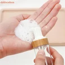 [dddxcebua] Frasco De Bomba De Espuma De Bambu Para Viagem 150ml Limpador De Rosto Vazio Frascos Cosméticos Shampoo Sabã
