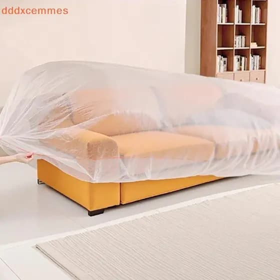 [dddxcemmes] 1 Peça Capa Protetora Contra Poeira Para Móveis De Plástico À Prova D'água Carro Cama Empoeirada Sofá De Pi