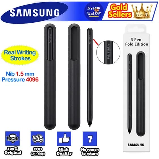 Original Samsung S Pen Fold Edition Com Bolsa Para Galaxy Z 3/4 SPEN EJ-PF926 FREEBIES