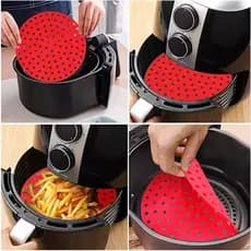 Protetor Silicone Air Fryer Fritadeira Facilita Limpeza Descanso de Panela  Redondo Quadrado CLINK