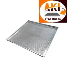 ASSADEIRA PERFURADA 35X35X1 DE ALUMINIO PARA ALTA TEMPERATURA ESPESSURA 0,8 COM NOTA FISCAL