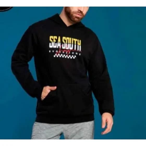 Blusa de moletom masculino com capuz Adulto Tam G linda