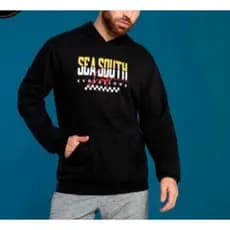 Blusa de moletom masculino com capuz Adulto Tam G linda