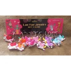 kit 60 chaveiros Unicornio, silicone, ideal para lembrancinha