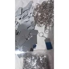 kit peças montagem plaquinha Mercosul + corrente