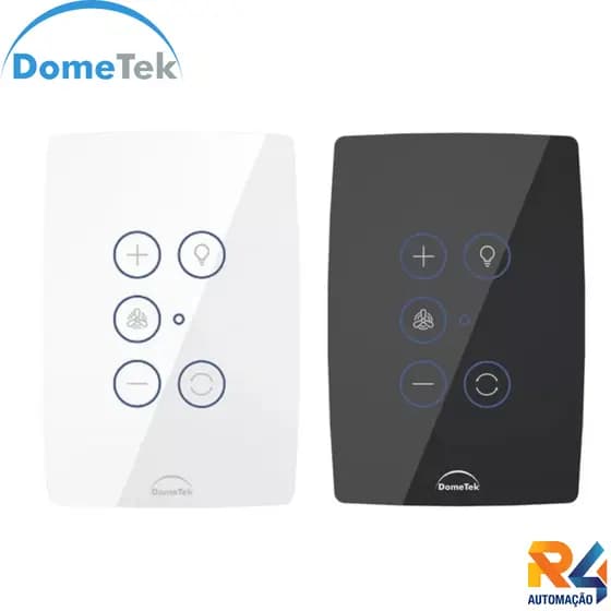 Interruptor Inteligente WIFI Controle Dimmer Ventilador De Teto - DOMETEK