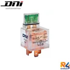 Relé Auxiliar Com Led 40A 12v Universal Com Fusível - DNI 8101