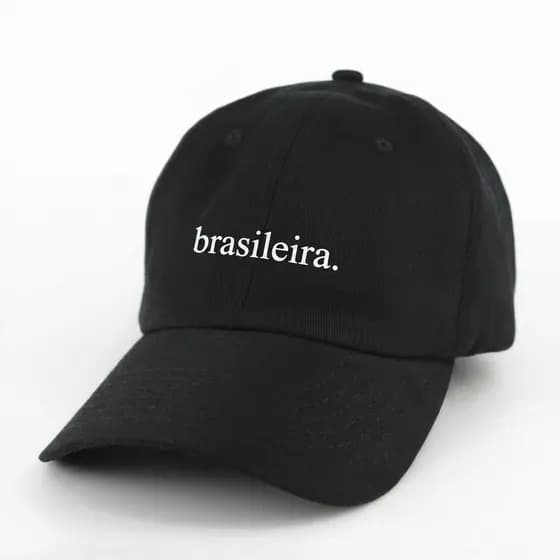 Boné Feminino Preto Branco Unissex Verão Praia Dadhat Ajustável Alta Qualidade Tecido Brasileiras