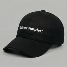 Boné Feliz No Simples Estampado Modelo Dad hat Boné Masculino Feminino Premium Hashtag Musica Funk