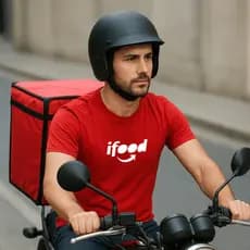 Camiseta Ifood Entregador 100% Algodão