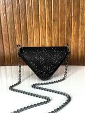 Mini Bag de Glitter Bolsa Feminina Transversal