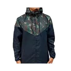 JAQUETA BLUSA CORTA VENTO CAMUFLADA (TAM P)