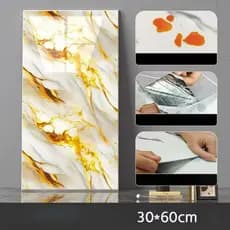 KIT Placa Adesiva 3d Mármore De Parede Relevo Lavável 30cm X 60cm