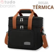 Bolsa Térmica Marmita Grande com Alça Ombro | Lancheira Refeição Almoço Frio Quente Dia a Dia