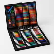 Maleta de Pintura Infantil 150 Peças Completa com Lápis, Tintas e Acessórios para Desenho e Criatividade