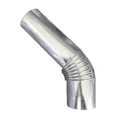 Curva Chaminé 45º Cano Joelho Galvanizado 115mm Para Fogão à Lenha N°2 Lareira Churrasqueira - AMZ