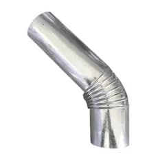 Curva Chaminé 45º Cano Joelho Galvanizado Para Fogão à Lenha Hedlund
