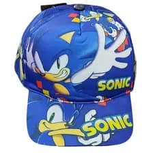 Boné infantil menino Personagem Sonic O filme 2 - 3 a 9 anos